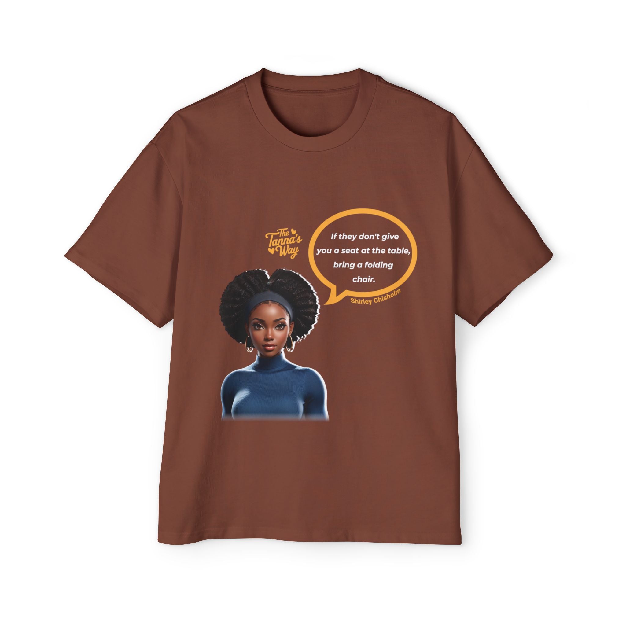 Shirley Chisholm 2 | Men's Heavy Oversized Tee